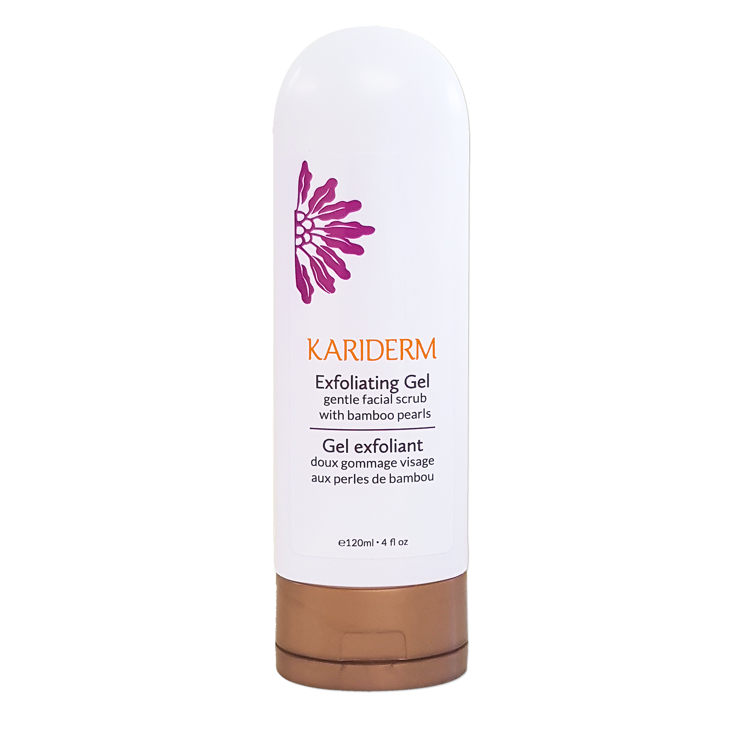 Exfoliating gel Kariderm natural skin care products with 100 pure