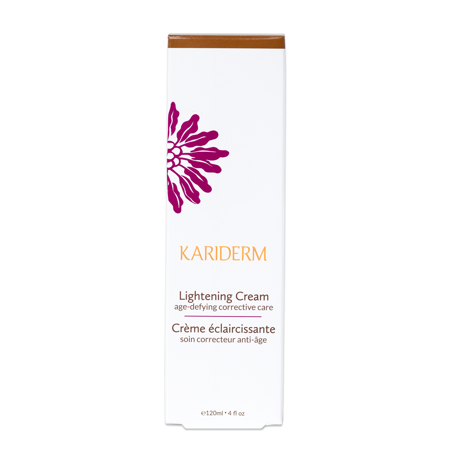 Crème éclaircissante antiâge soin naturel correcteur Kariderm